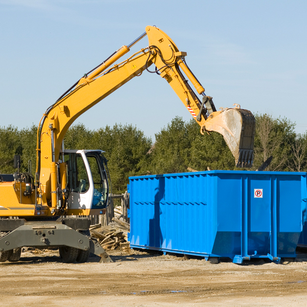 are there any restrictions on where a residential dumpster can be placed in Fentress TX